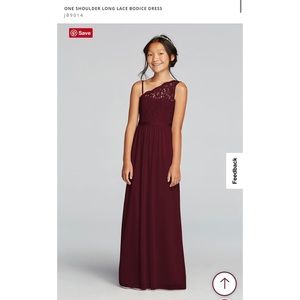 David’s Bridal junior bride / flower girl dress